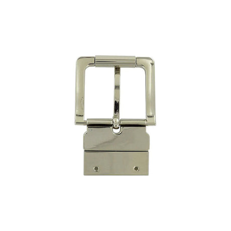 1 1/2" Shiny Nickel, Twist Reverse Buckle, Zinc Alloy