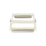 1 1/2" Nickel, Cinch Lock Webbing Buckle, Steel