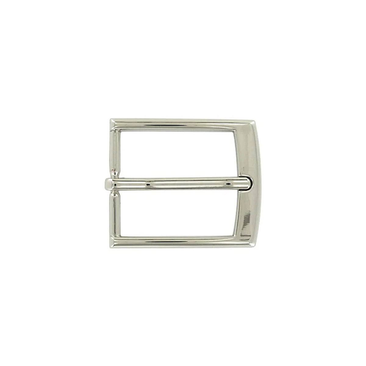 1 1/4" Nickel, Heel Bar Buckle, Zinc Alloy