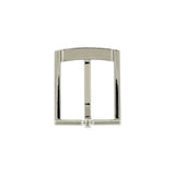 1 1/4" Nickel, Heel Bar Buckle, Zinc Alloy