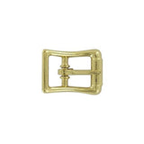 1/2" Brass, Imitation Roller Center Bar Buckle, Zinc Alloy