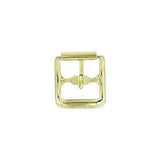 1/2" Brass, Sandal Buckle Roller Buckle, Steel