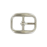 1/2" Shiny Nickel, Center Bar Buckle, Zinc Alloy