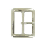 1 3/4" Nickel, Sam Browne Center Bar Buckle, Solid Brass