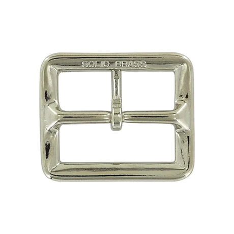 1 3/4" Nickel, Sam Browne Center Bar Buckle, Solid Brass