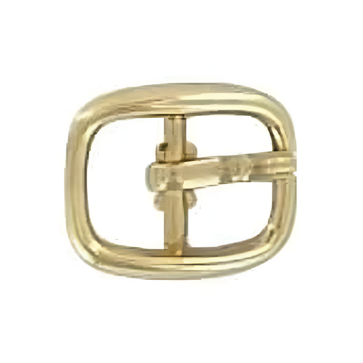 1/4" Gold, Center Bar Buckle, Zinc Alloy