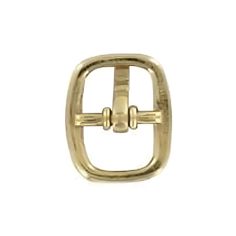 1/4" Gold, Center Bar Buckle, Zinc Alloy