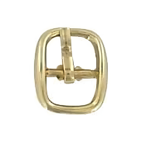 1/4" Gold, Center Bar Buckle, Zinc Alloy