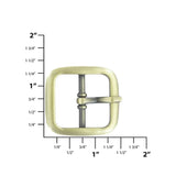 1" Antique Brass, Center Bar Buckle, Zinc Alloy