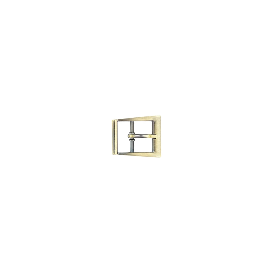 1" Antique Brass, Funky Center Bar Buckle, Zinc Alloy