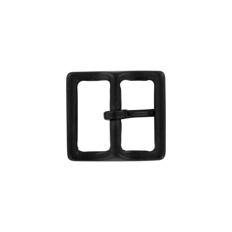 1" Black, Sam Browne Center Bar Buckle, Solid Brass