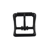 1" Black, Locking Tongue Center Bar Roller Buckle, Zinc Alloy