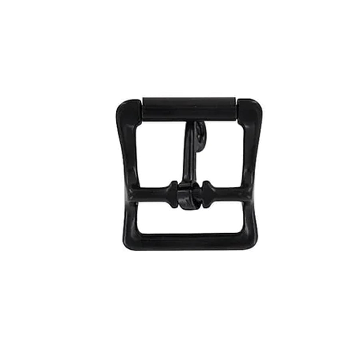 1" Black, Locking Tongue Center Bar Roller Buckle, Zinc Alloy