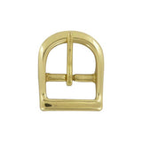 1" Brass, D Shaped Center Bar Buckle, Solid Brass
