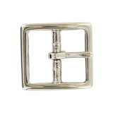 1" Nickel, Sam Browne Center Bar Buckle, Solid Brass
