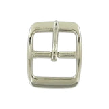 1" Nickel, 1.3"x1.6" Center Bar Buckle, Solid Brass