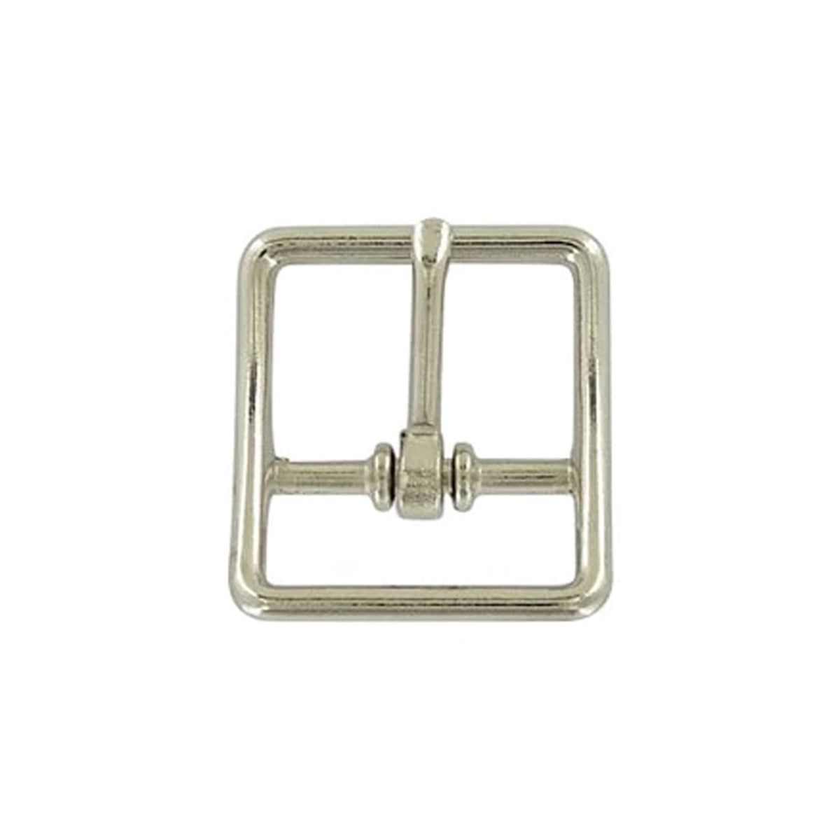 1" Nickel, Center Bar Buckle, Zinc Alloy