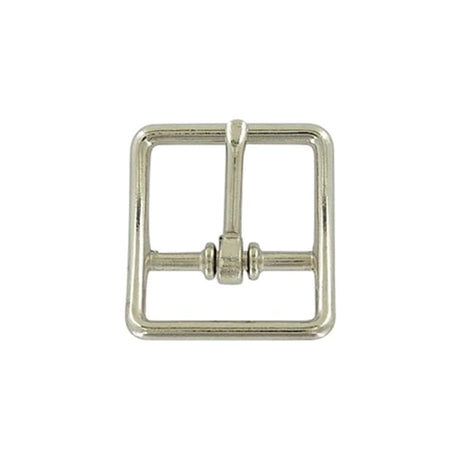 1" Nickel, Center Bar Buckle, Zinc Alloy