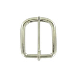 1" Nickel, Rounded Heel Bar Buckle, Steel