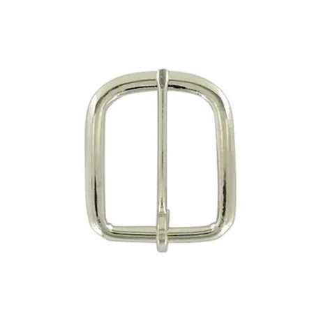 1" Nickel, Rounded Heel Bar Buckle, Steel