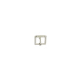 1" Nickel, Locking Tongue Heel Bar Roller Buckle, Zinc Alloy