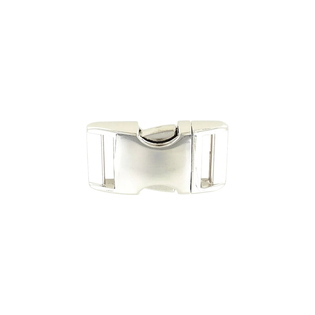 1" Nickel, Side Squeeze Buckle, Aluminum