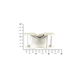 1" Nickel, Side Squeeze Buckle, Aluminum