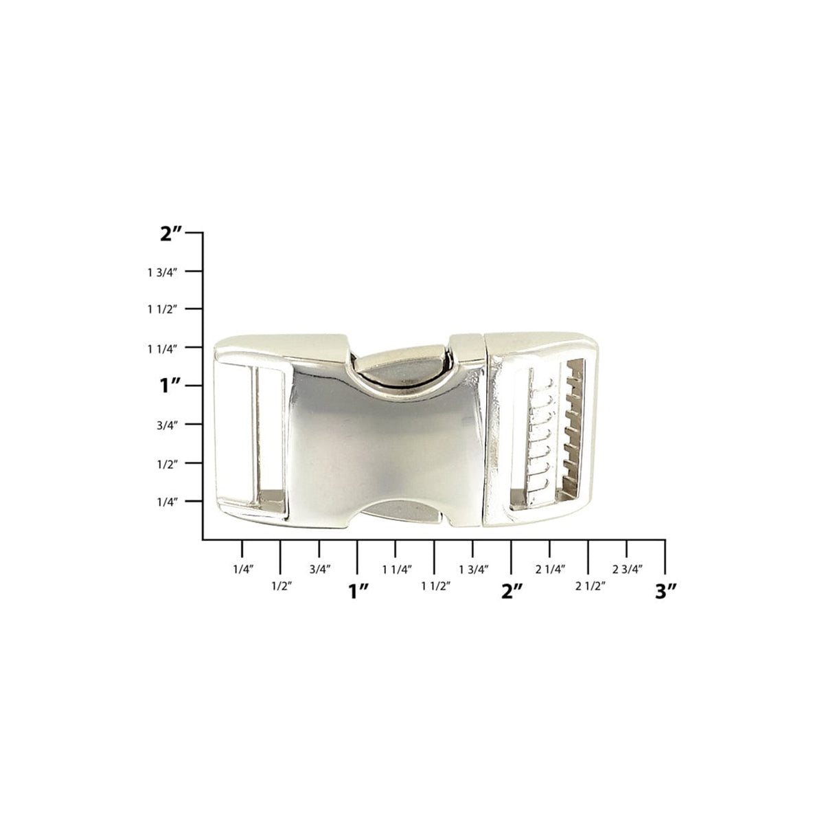 1" Nickel, Single Adjustable Side Squeeze, Aluminum