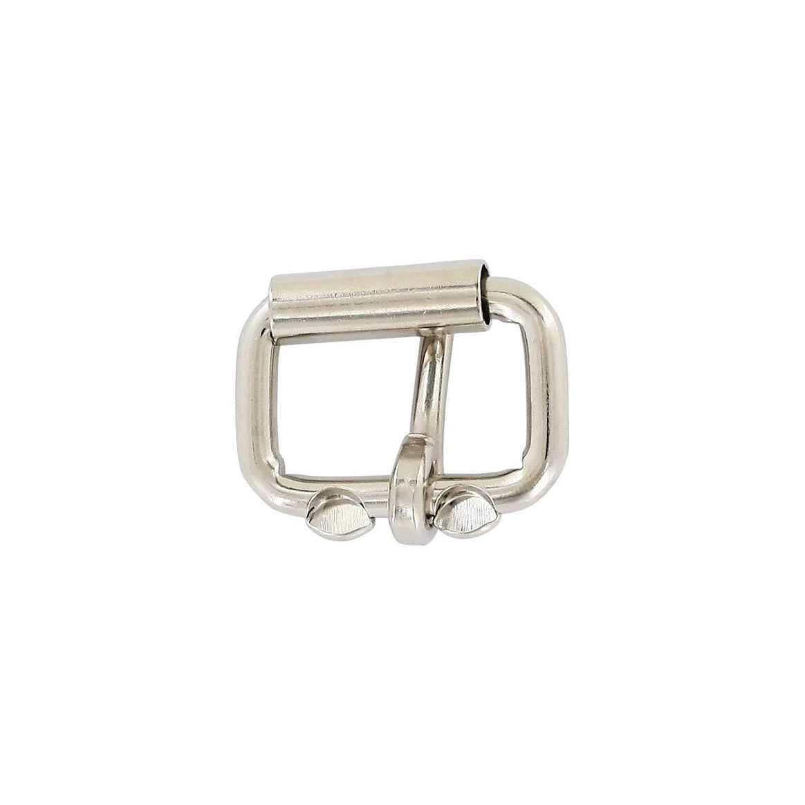1" Nickel, Heel Bar Buckle, Steel from the back