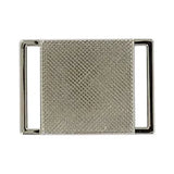 1" Shiny Nickel, Center Push Release Buckle, Zinc Alloy