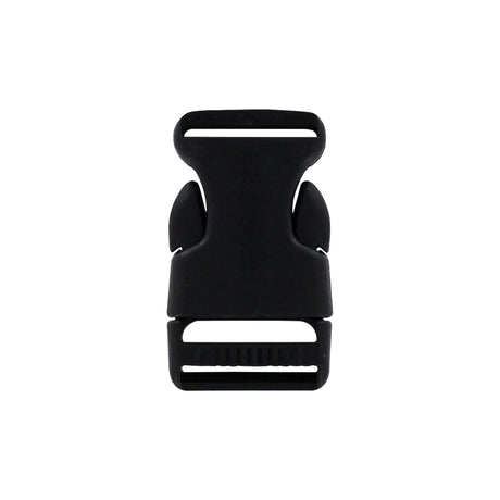 1" Black, Side Squeeze Buckle, Plastic