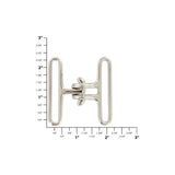 2" Nickel, Cinch Lock Webbing Buckle, Steel
