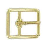 3/4" Brass, Center Bar Buckle, Zinc Alloy