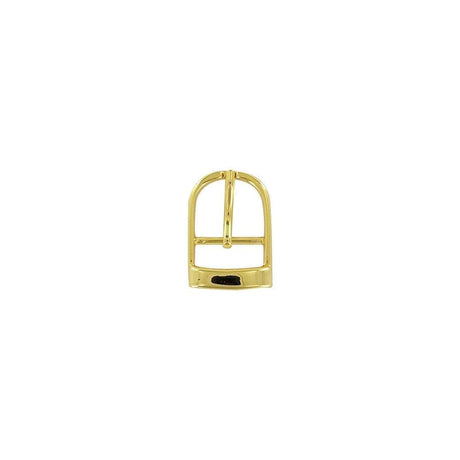 3/4" Shiny Gold, D Shaped Center Bar Buckle, Zinc Alloy