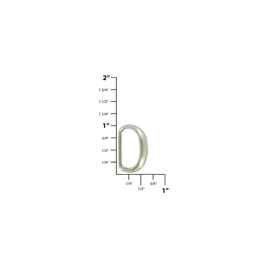 3/4" Nickel, Belt Keeper, Zinc Alloy