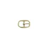 3/4" Nickel, 29x46mm Center Bar Buckle, Solid Brass