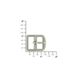3/4" Nickel, English Stirrup Buckle, Stainless Steel