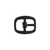 3/8" Black, 15x18mm Center Bar Buckle, Zinc Alloy