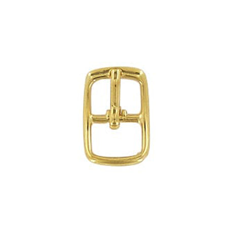 3/8" Gold, 13x20mm Center Bar Buckle, Zinc Alloy