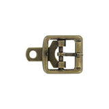 5/8" Antique Brass, "Doc Marten" Center Bar Buckle Buckle, Zinc Alloy