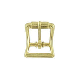 5/8" Brass, Imitation Roller Center Bar Buckle, Zinc Alloy