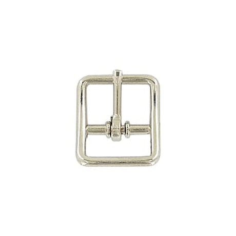 5/8" Nickel, 21x27mm Center Bar Buckle, Zinc Alloy