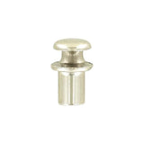 1/2" Nickel, Boot Lace Eyelet Hook, Solid Brass