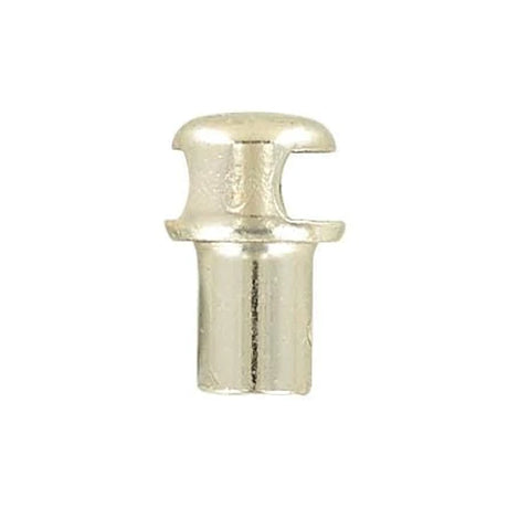 1/2" Nickel, Boot Lace Eyelet Hook, Solid Brass