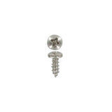 1/2" Nickel, Self Tapping Screw, Steel-PK24