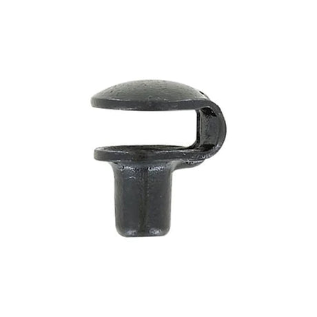3/8" Shiny Black, Boot Lace Eyelet Hook, Steel