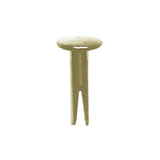 10/16" Brass, Split Rivet, Steel - 12 pk