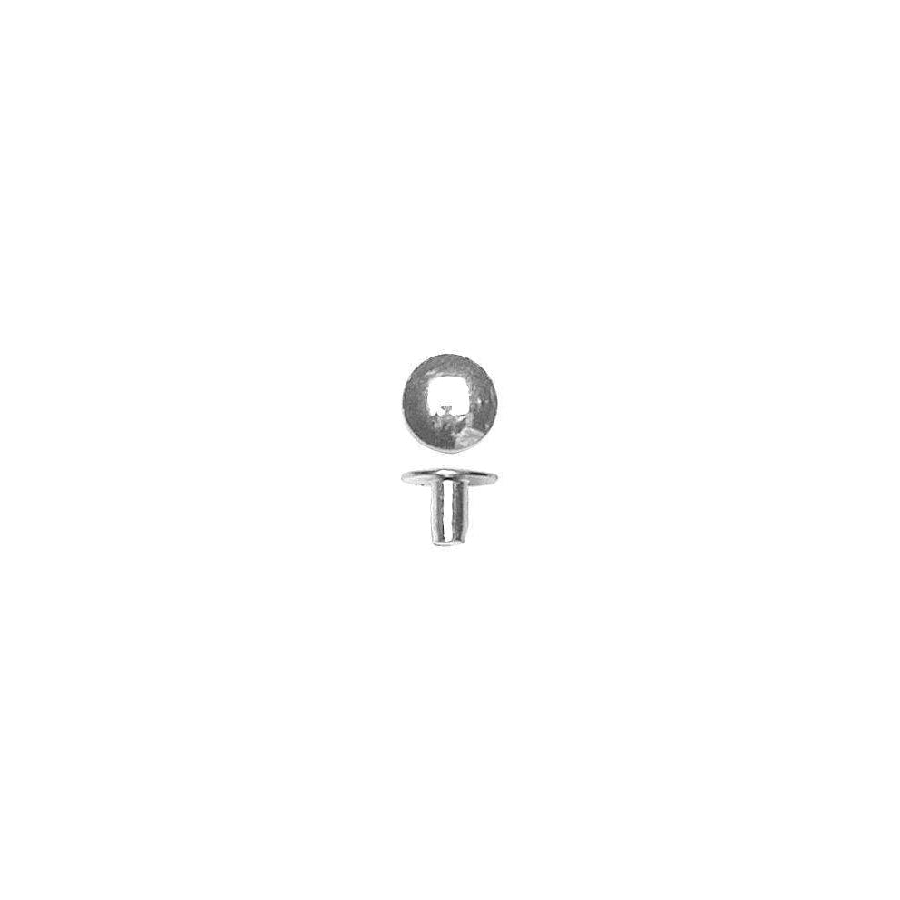 5/16" Nickel, Force Fit Rivet Cap, Steel - 24 pk