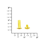 5/8" Brass, Chicago Screw, Solid Brass PK10
