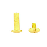 5/8" Brass, Chicago Screw, Solid Brass PK10